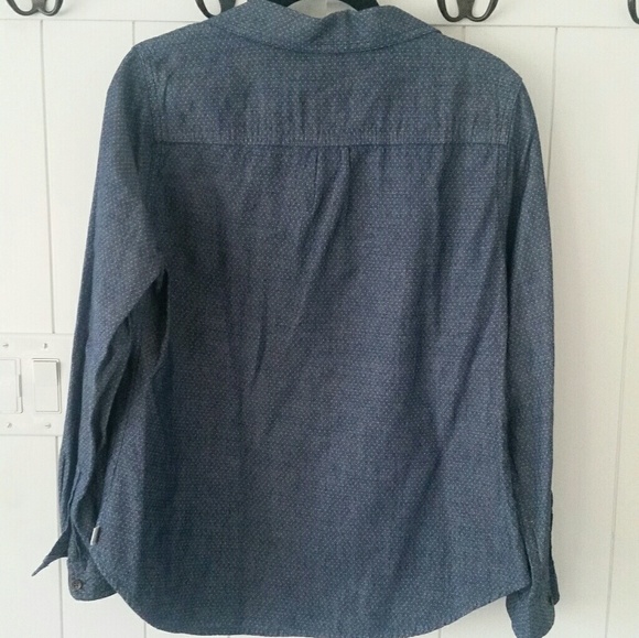 Toms Chambray Dotted Top L - Picture 2 of 2